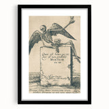 Dark Gothic Skeleton Art - Vintage Memento Mori Gothic Wall Print