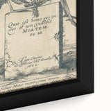 Dark Gothic Skeleton Art - Vintage Memento Mori Gothic Wall Print
