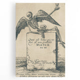 Dark Gothic Skeleton Art - Vintage Memento Mori Gothic Wall Print