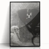 Gothic Wall Art – Vintage Gothic Print of Sphinx and Dark Figure