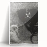 Gothic Wall Art – Vintage Gothic Print of Sphinx and Dark Figure