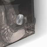 Gothic Wall Art – Dark Gothic Sketch of Feet in Shadowy Detail