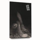 Gothic Wall Art – Dark Gothic Sketch of Feet in Shadowy Detail