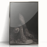 Gothic Wall Art – Dark Gothic Sketch of Feet in Shadowy Detail