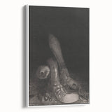 Gothic Wall Art – Dark Gothic Sketch of Feet in Shadowy Detail