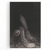 Gothic Wall Art – Dark Gothic Sketch of Feet in Shadowy Detail