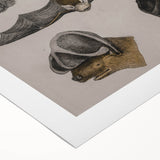 Vintage Bat Illustration - Abstract Grunge Aesthetic Art Canvas Print