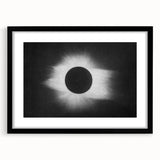 Abstract Grunge Canvas - Solar Eclipse Wall Art for Modern Decor