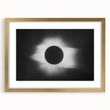 Abstract Grunge Canvas - Solar Eclipse Wall Art for Modern Decor