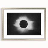 Abstract Grunge Canvas - Solar Eclipse Wall Art for Modern Decor