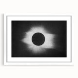 Abstract Grunge Canvas - Solar Eclipse Wall Art for Modern Decor