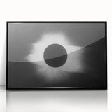 Abstract Grunge Canvas - Solar Eclipse Wall Art for Modern Decor