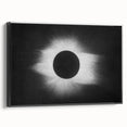 Abstract Grunge Canvas - Solar Eclipse Wall Art for Modern Decor