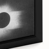Abstract Grunge Canvas - Solar Eclipse Wall Art for Modern Decor