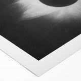 Abstract Grunge Canvas - Solar Eclipse Wall Art for Modern Decor