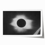 Abstract Grunge Canvas - Solar Eclipse Wall Art for Modern Decor