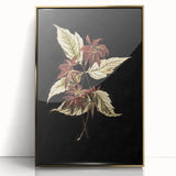 Botanical Grunge Art - Distressed Floral Canvas Print - Urban Decor