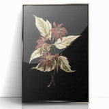 Botanical Grunge Art - Distressed Floral Canvas Print - Urban Decor