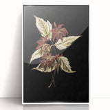 Botanical Grunge Art - Distressed Floral Canvas Print - Urban Decor