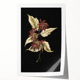 Botanical Grunge Art - Distressed Floral Canvas Print - Urban Decor