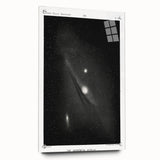 Grunge Astronomy Wall Art - Vintage Andromeda Nebula Canvas Print