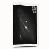 Grunge Astronomy Wall Art - Vintage Andromeda Nebula Canvas Print