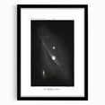 Grunge Astronomy Wall Art - Vintage Andromeda Nebula Canvas Print