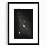 Grunge Astronomy Wall Art - Vintage Andromeda Nebula Canvas Print
