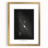 Grunge Astronomy Wall Art - Vintage Andromeda Nebula Canvas Print