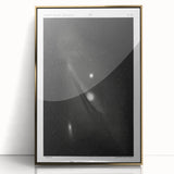 Grunge Astronomy Wall Art - Vintage Andromeda Nebula Canvas Print