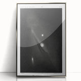 Grunge Astronomy Wall Art - Vintage Andromeda Nebula Canvas Print