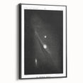 Grunge Astronomy Wall Art - Vintage Andromeda Nebula Canvas Print