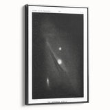 Grunge Astronomy Wall Art - Vintage Andromeda Nebula Canvas Print