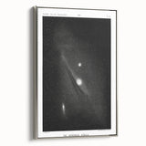 Grunge Astronomy Wall Art - Vintage Andromeda Nebula Canvas Print