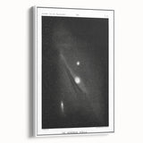 Grunge Astronomy Wall Art - Vintage Andromeda Nebula Canvas Print