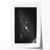 Grunge Astronomy Wall Art - Vintage Andromeda Nebula Canvas Print