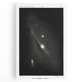 Grunge Astronomy Wall Art - Vintage Andromeda Nebula Canvas Print