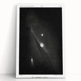 Grunge Astronomy Wall Art - Vintage Andromeda Nebula Canvas Print