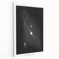 Grunge Astronomy Wall Art - Vintage Andromeda Nebula Canvas Print