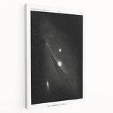 Grunge Astronomy Wall Art - Vintage Andromeda Nebula Canvas Print