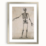 Abstract Grunge Skeleton Canvas Print - Modern Grunge Wall Art Decor