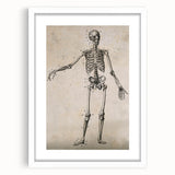 Abstract Grunge Skeleton Canvas Print - Modern Grunge Wall Art Decor