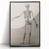 Abstract Grunge Skeleton Canvas Print - Modern Grunge Wall Art Decor