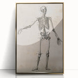 Abstract Grunge Skeleton Canvas Print - Modern Grunge Wall Art Decor