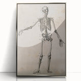 Abstract Grunge Skeleton Canvas Print - Modern Grunge Wall Art Decor