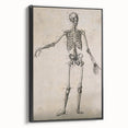 Abstract Grunge Skeleton Canvas Print - Modern Grunge Wall Art Decor