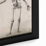 Abstract Grunge Skeleton Canvas Print - Modern Grunge Wall Art Decor