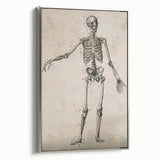 Abstract Grunge Skeleton Canvas Print - Modern Grunge Wall Art Decor