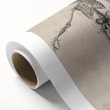 Abstract Grunge Skeleton Canvas Print - Modern Grunge Wall Art Decor