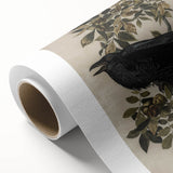Grunge Wall Art - Vintage Raven Print on Stretched Canvas or Acrylic Glass